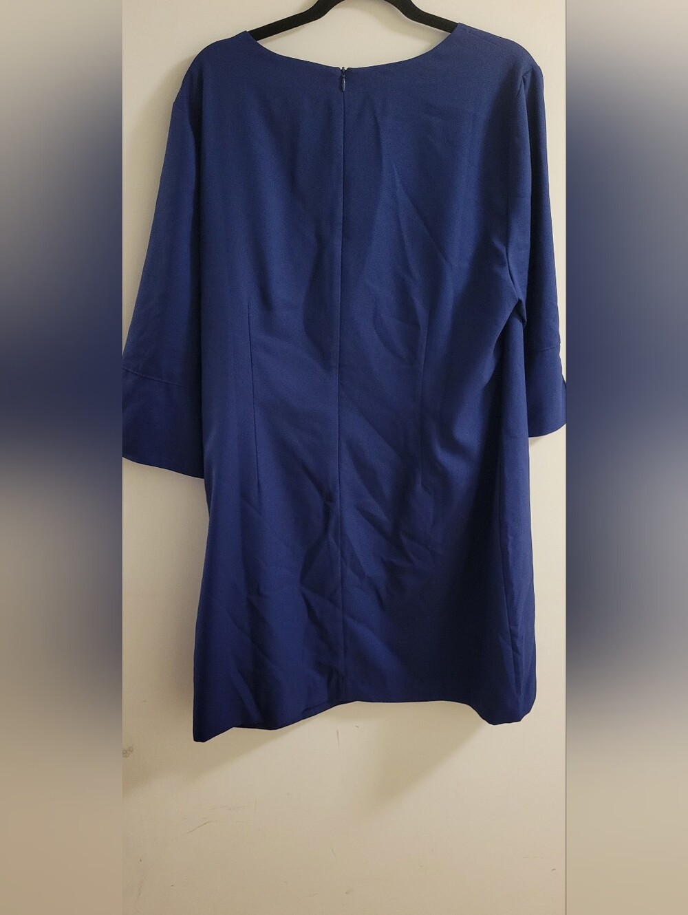 Banana Republic Deep Navy Long Sleeve Sheeth Dress Size 18(but Small) - Picture 4 of 4